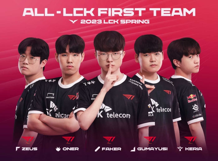 LCK 스프링 어워드 투표, T1, 사상 첫 5..
