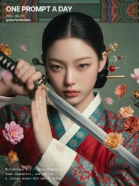 낭자~ 무엇을 자르려고...