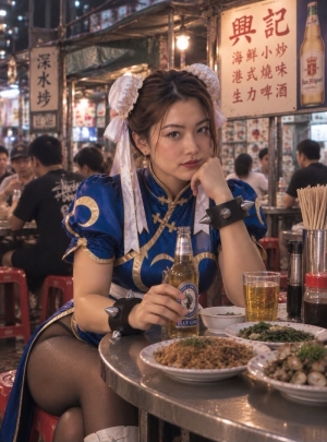 맥주맛을 알게 된 춘리
