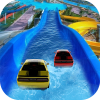 Water Slide Car Race and Stunts : Waterpark Race