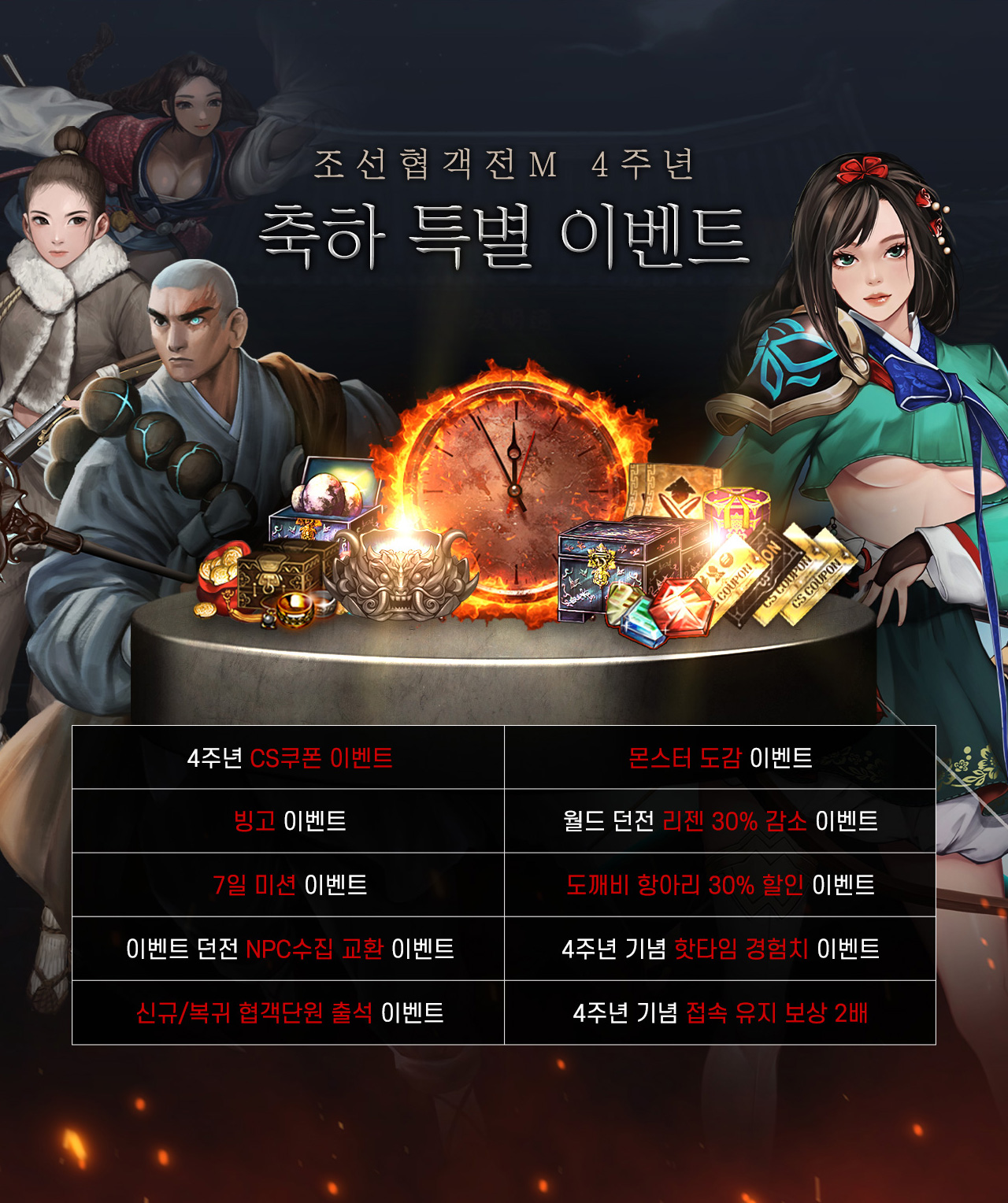 4주년 축하 특별 이벤트