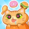 아이콘 이미지 고양이와 도넛